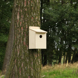 neat bird nesting box made from self assembly kit