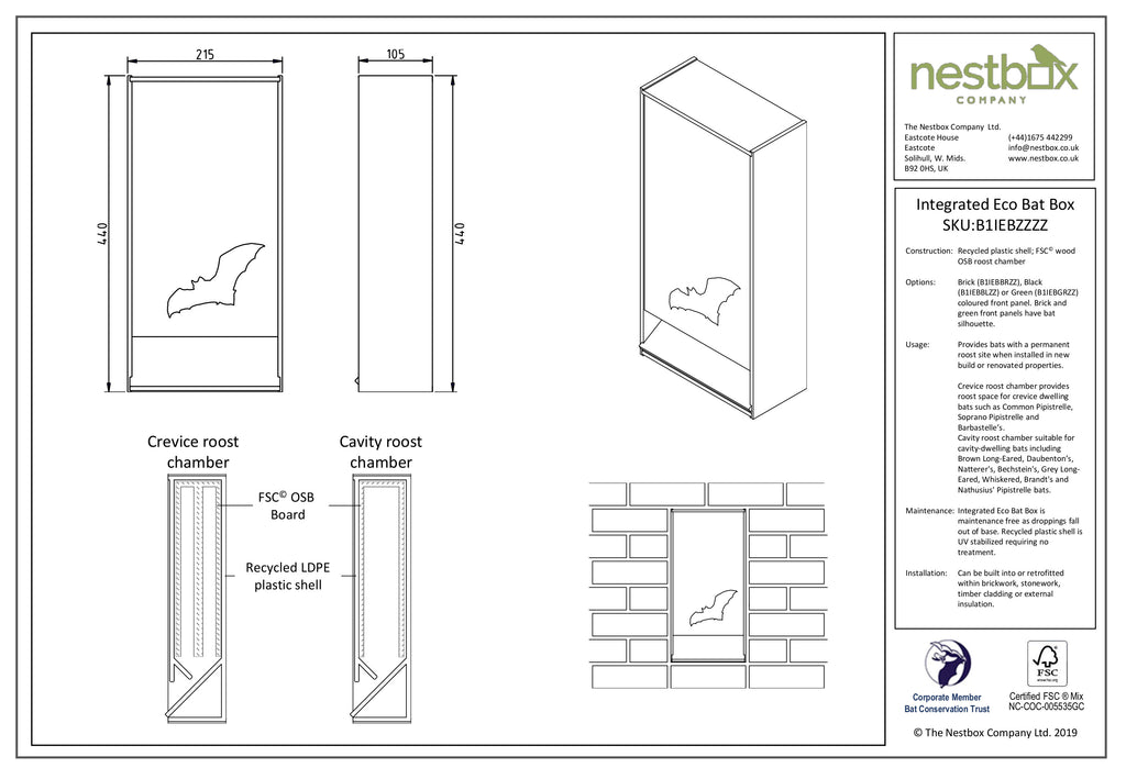 Integrated Eco Bat Box