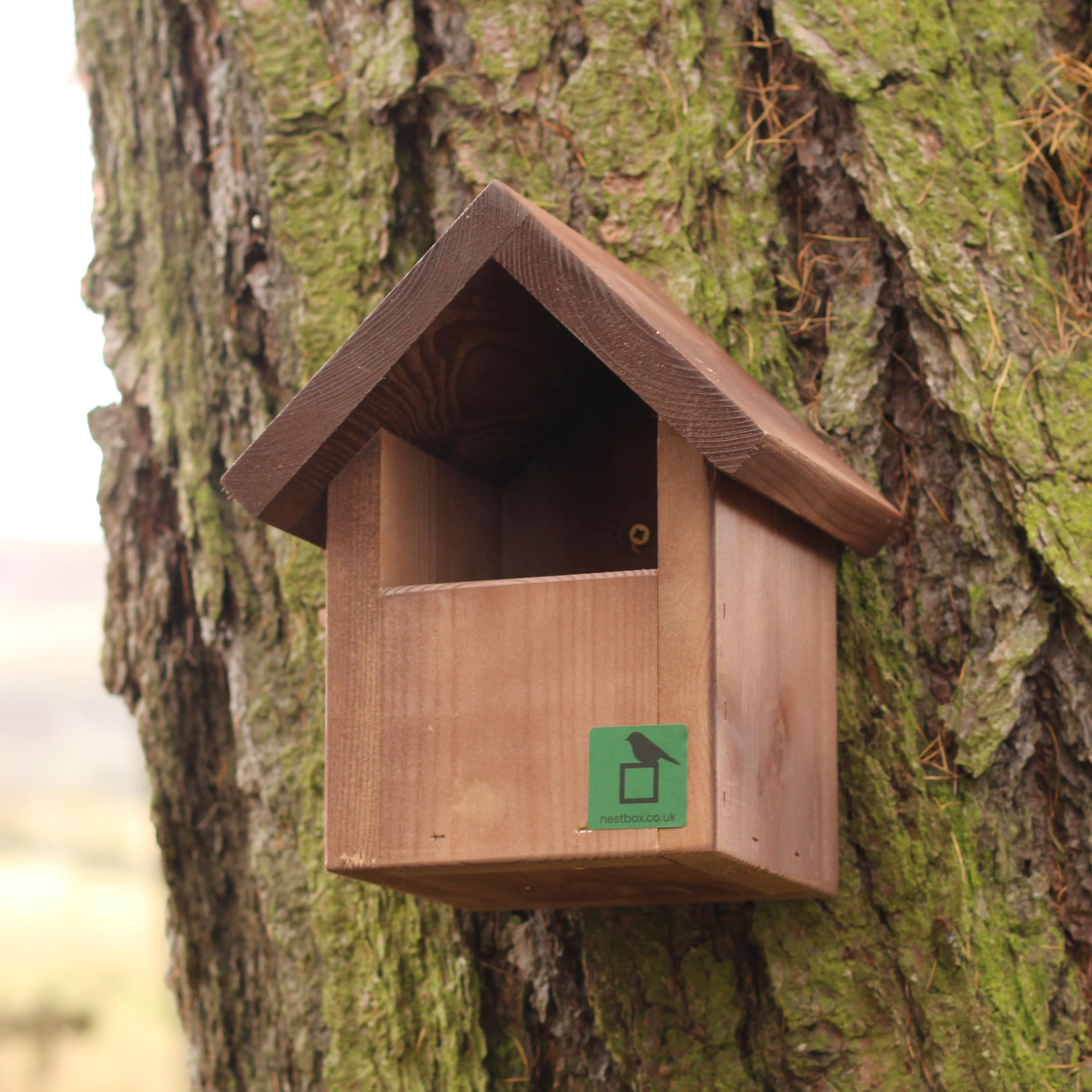 Bird Box Extension Open Fronted Apex Bird Box | The Nestbox Company