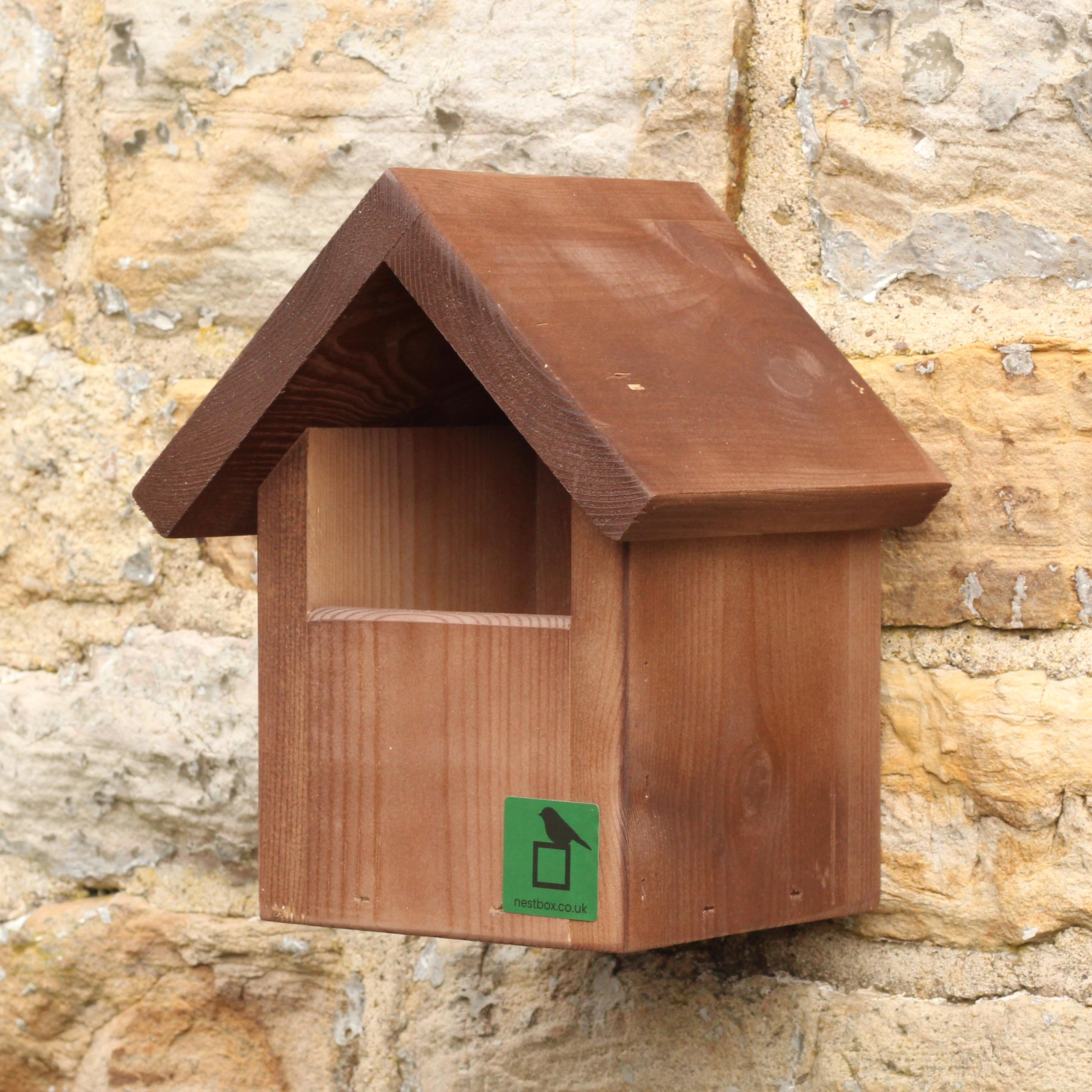 Open Fronted Open Fronted Apex Bird Box | The Nestbox Company