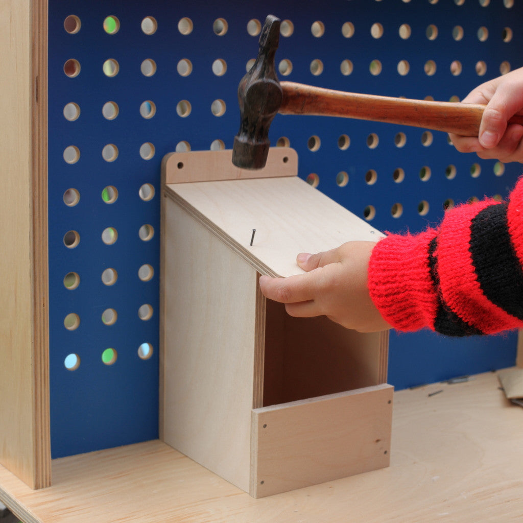 making up bird box kit