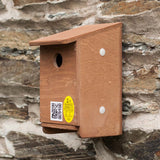 tree sparrow nest box from side